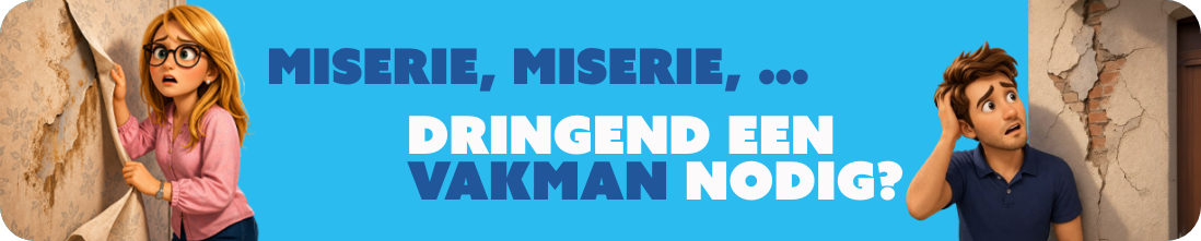 Miserie, miserie, dringend een vakman nodig